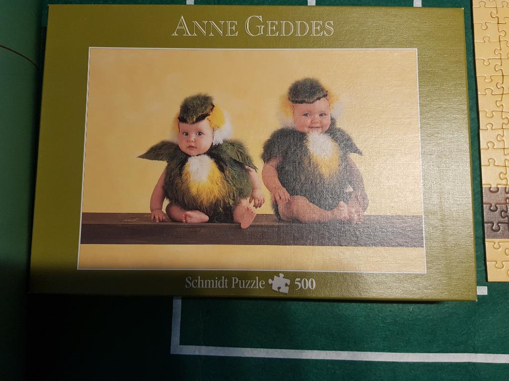 Puzzle Les Moineaux - ANNE GEDDES, Hobby & Loisirs créatifs, Enlèvement ou Envoi, 500 à 1500 pièces, Comme neuf, Puzzle