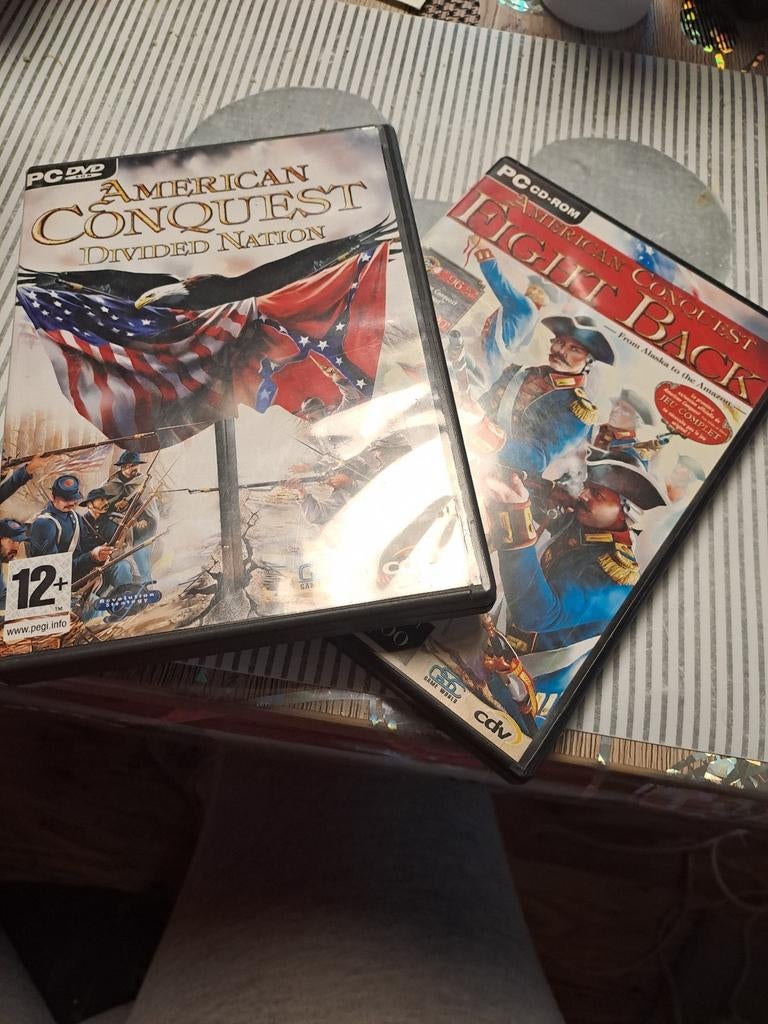 Lot de 2 jeux PC American conquest et son extension Impeccab, Enlèvement ou Envoi, Comme neuf