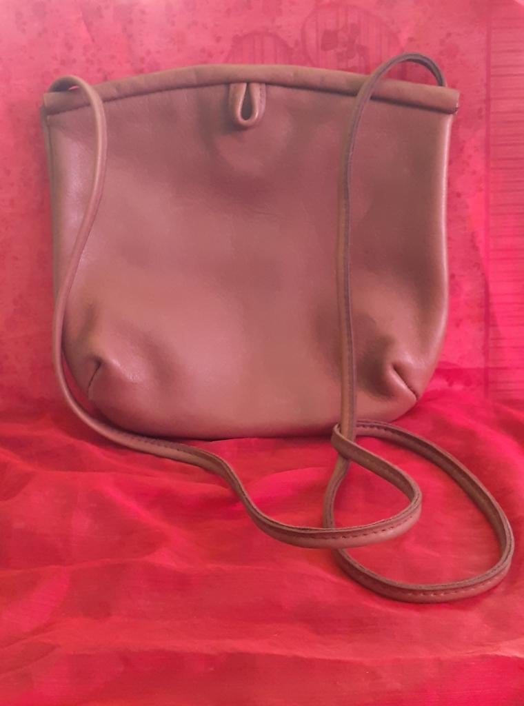 Sac cuir brun bandoulière, Enlèvement ou Envoi, Utilisé, Brun, Cuir