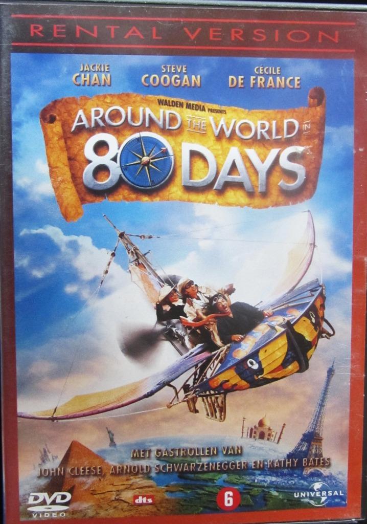 DVD ACTE- AROUND THE WORLD IN 80 DAYS (JACKIE CHAN), Alle leeftijden, Ophalen of Verzenden, Zo goed als nieuw, Actiekomedie