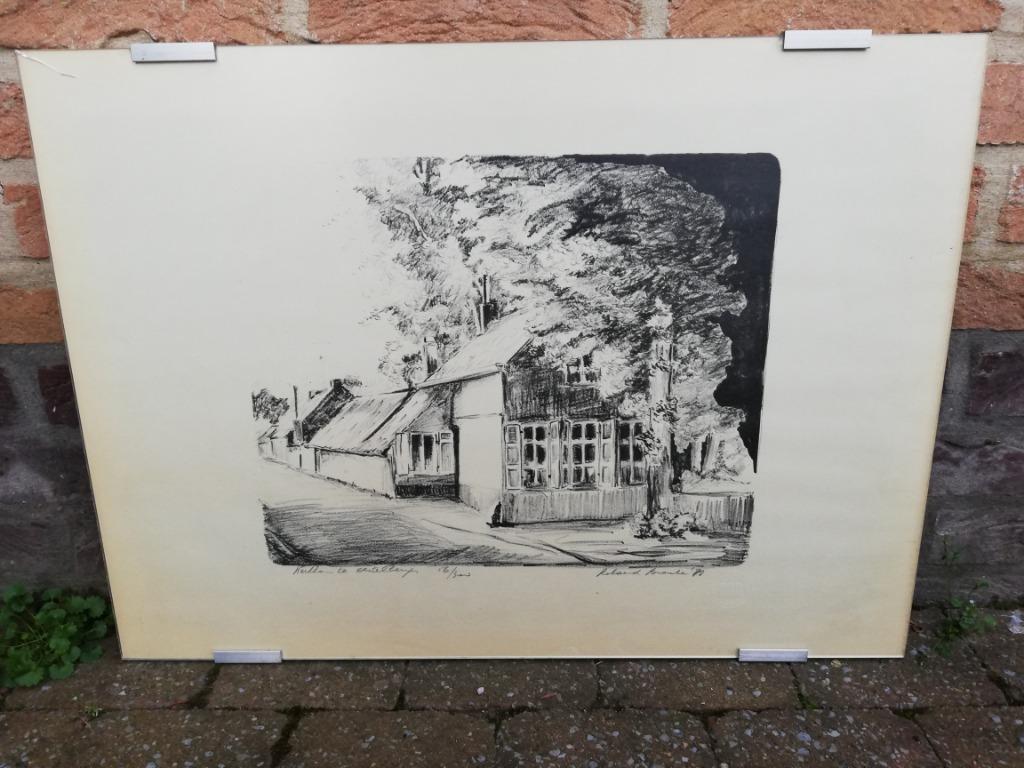 * R Bracke: ets: Kerkham in Destelbergen, Ophalen of Verzenden