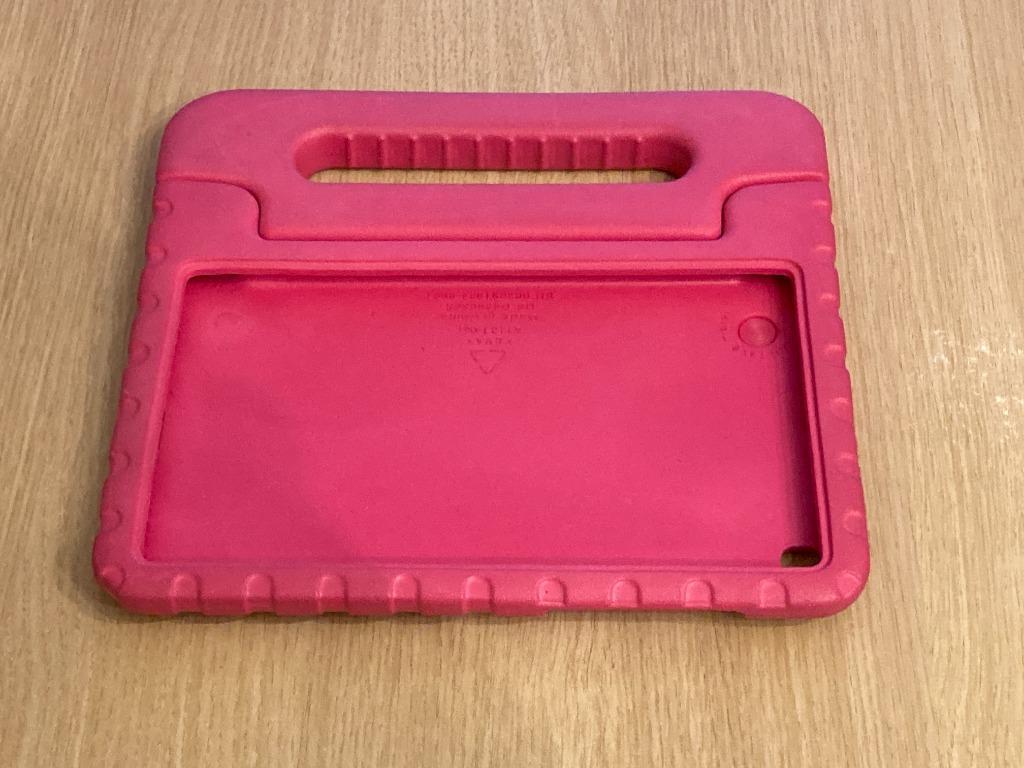 Kinder tablethoes met handvat roze / blauw, Ophalen of Verzenden, Gebruikt, Bescherming voor- en achterkant