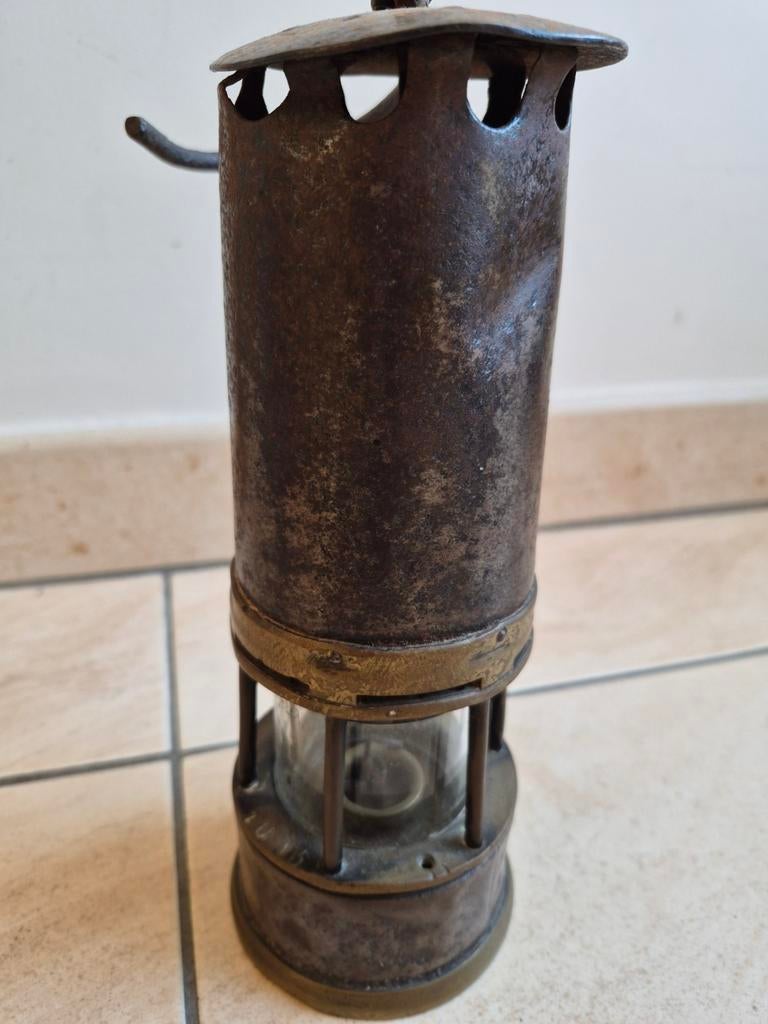 Ancienne lampe de mineur verre VSL, Enlèvement