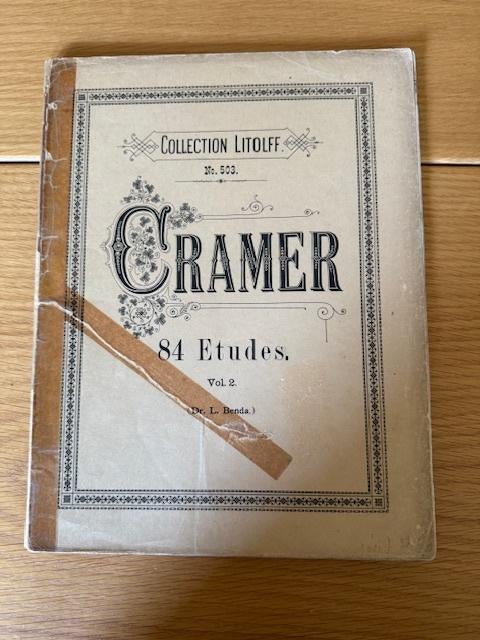 Cramer — 84 études, volume 2 (numéros 43—83), Enlèvement ou Envoi, Artiste ou Compositeur, Classique, Utilisé