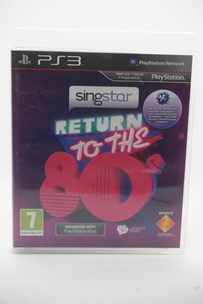Singstar Return to the 80's - Playstation 3, Muziek, Gebruikt, 2 spelers, Eén computer