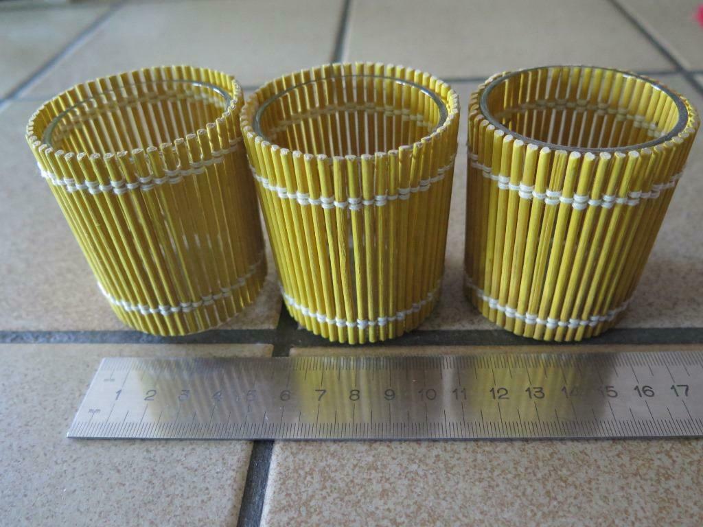 bougeoirs en verre, Enlèvement ou Envoi, Comme neuf, Autres matériaux