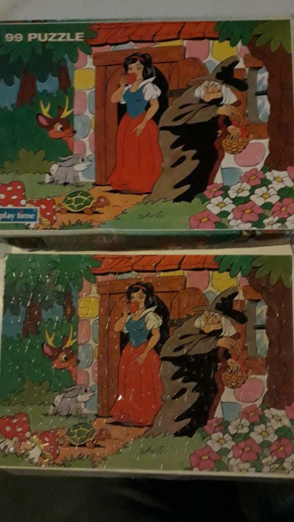 Puzzel sneeuwwitje 99 stukjes, Ophalen, Meer dan 50 stukjes, Gebruikt