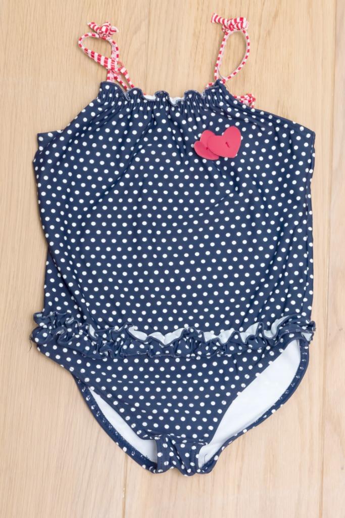 Blauw gestipt badpak JBC, maat 116/6 jaar, Kinderen en Baby's, Kinderkleding | Kinder-zwemkleding, Maat 116, Meisje, Badpak, JBC