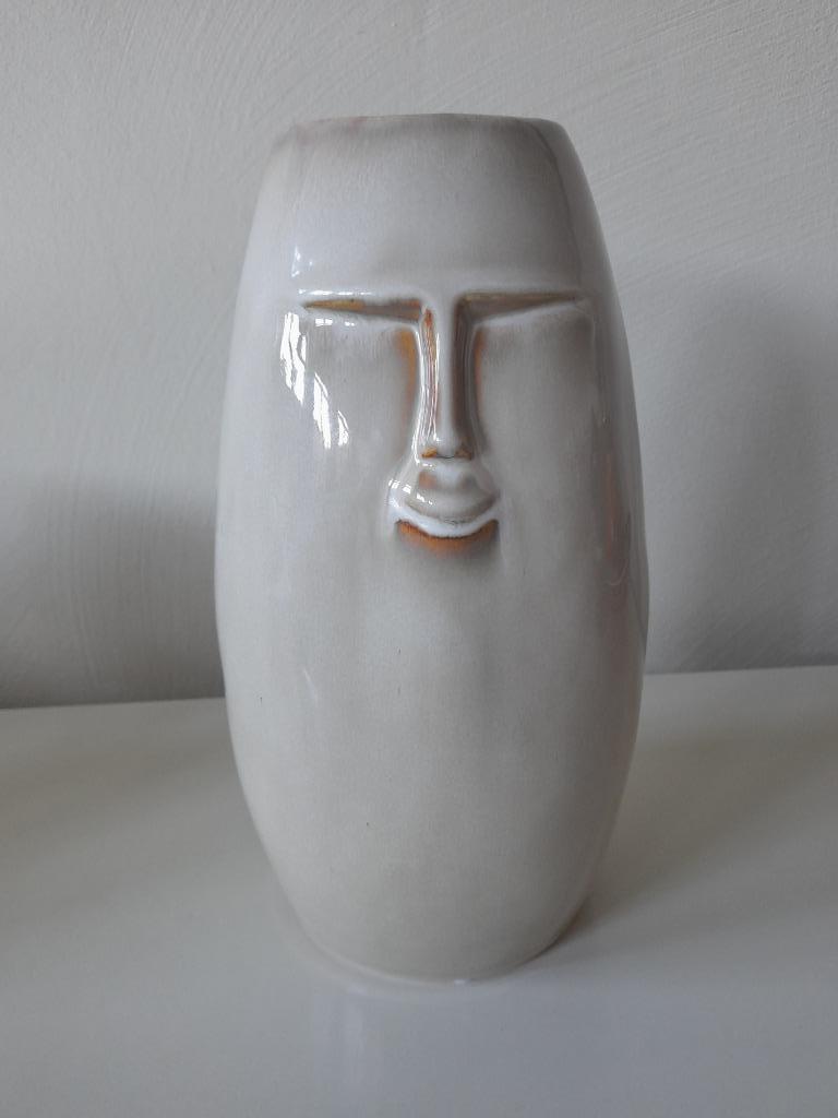 Vase Cocoon - visage, Maison & Meubles, Enlèvement, Neuf, Poterie ou Porcelaine, Moins de 50 cm
