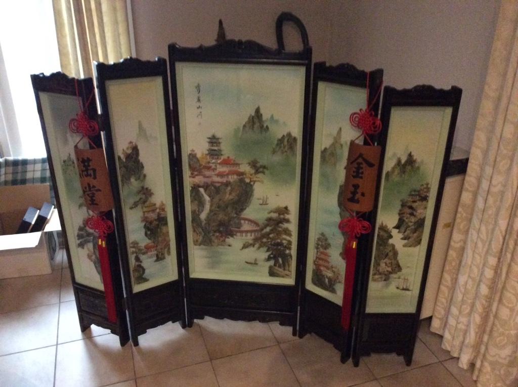 Chinese paravent uniek stuk, Chêne, 100 à 150 cm, Utilisé, 50 à 75 cm