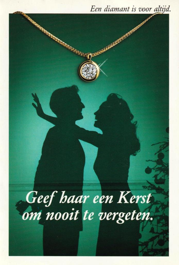 Reclame DE BEERS diamant juwelen, Ophalen of Verzenden, Zo goed als nieuw