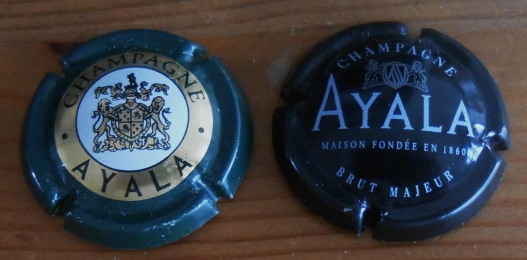 2 AYALA champagnecapsules - 3 euro, Verzamelen, Ophalen of Verzenden
