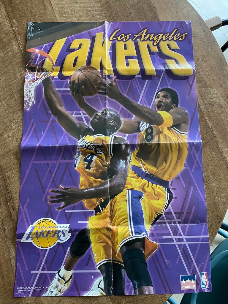 Poster La lakers, Ophalen of Verzenden, Gebruikt