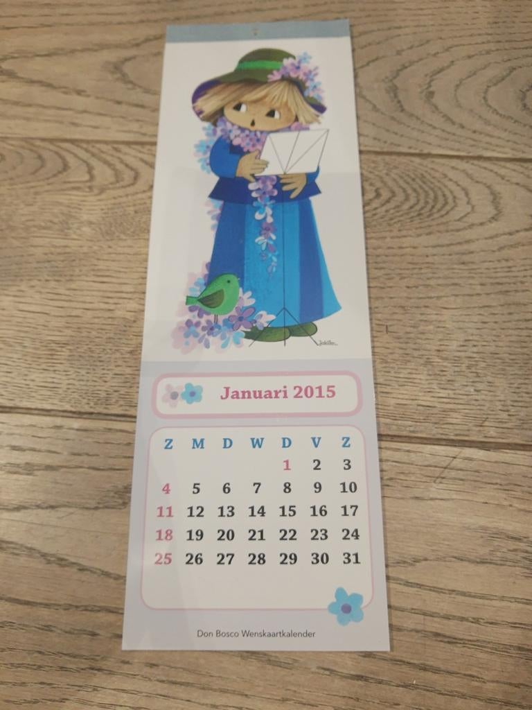 Calendrier avec dessins de Jaklien Moerman : 2015, Enlèvement ou Envoi