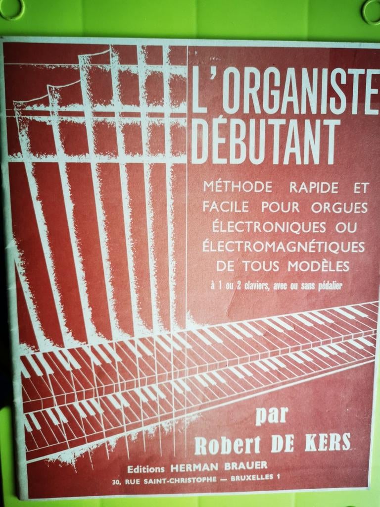 Orgue ancien, livre d'initiation de Robert de Kers, Musique & Instruments, Partitions, Comme neuf, Blues, Orgue, Leçon ou Cours