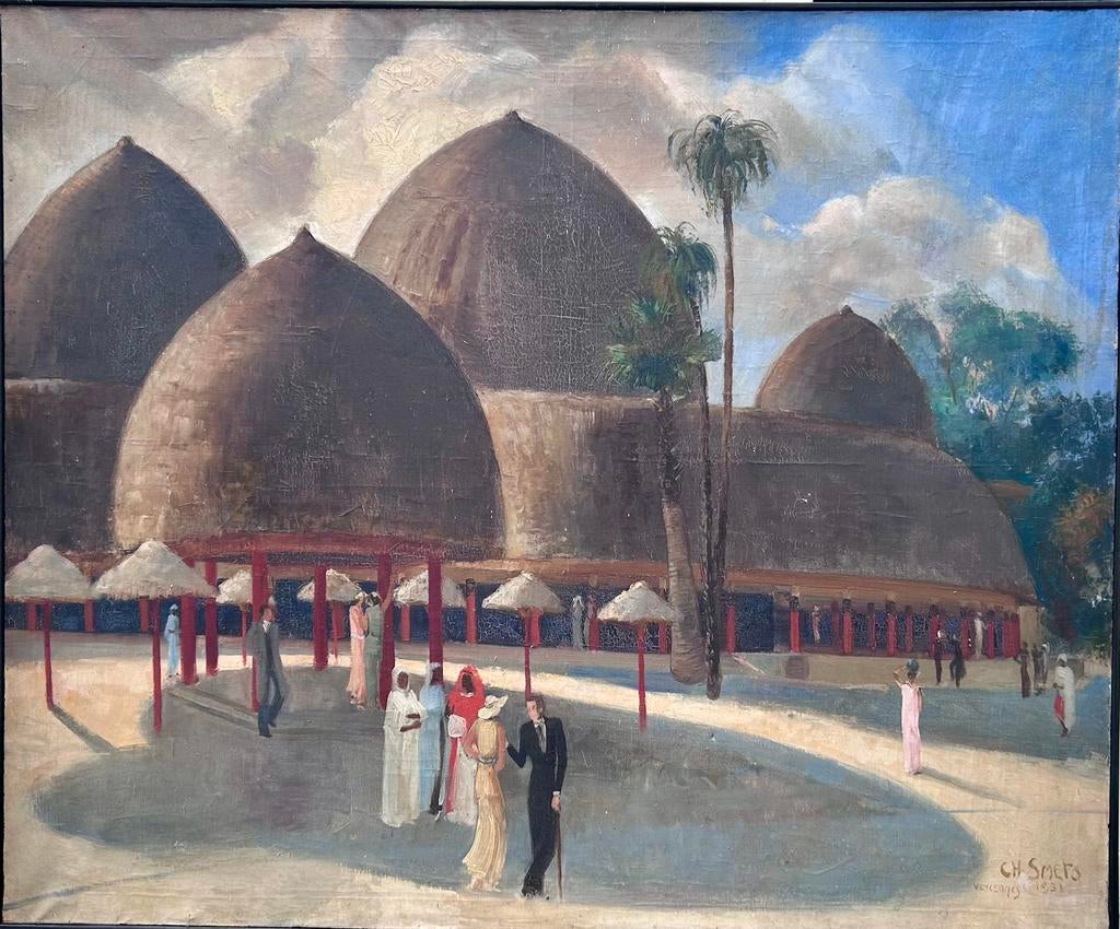 Schilderij van Charles Ernest Smets, Antiek en Kunst, Kunst | Schilderijen | Klassiek, Ophalen