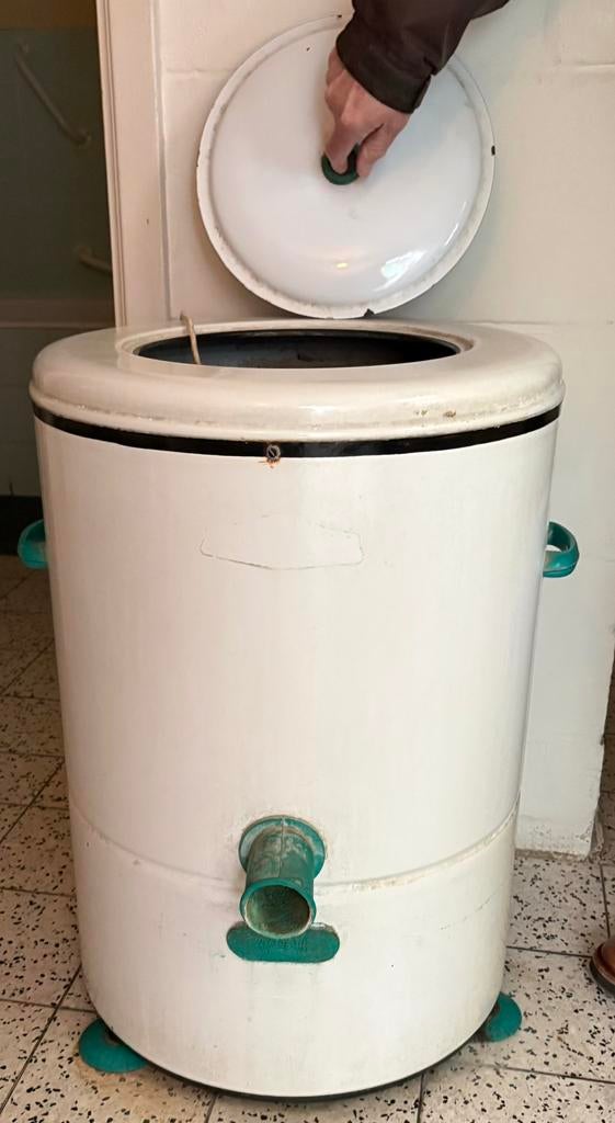 Werkende vintage wascentrifuge – retro – uniek stuk, Enlèvement, Utilisé