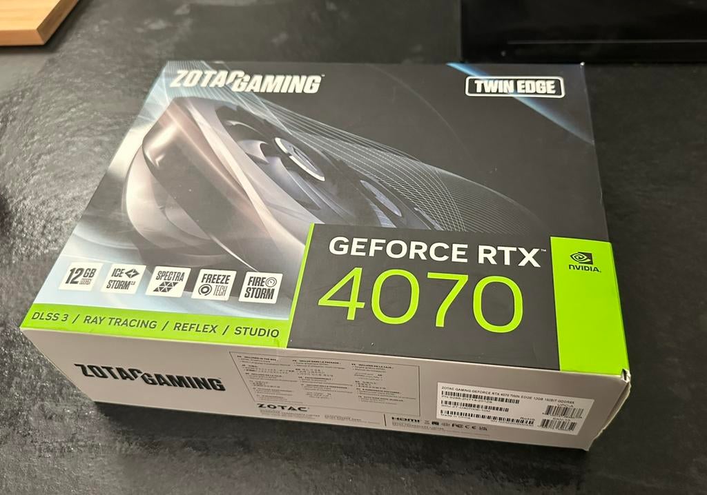 Nvidia RTX 4070 12GB - GPU Carte Graphique Geforce, Informatique & Logiciels, Cartes vidéo, Comme neuf, Nvidia, Enlèvement