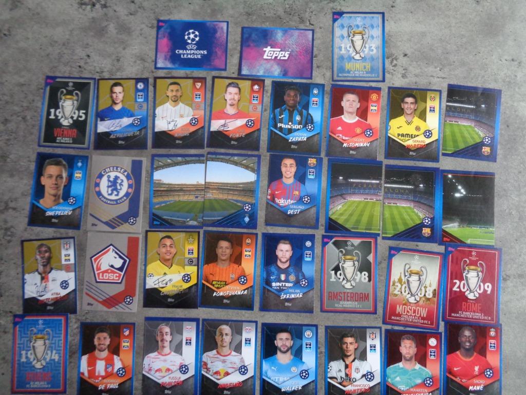 TOPPS CHAMPIONS LEAGUE 2021/22  35X voetbal stickers *****, Verzenden