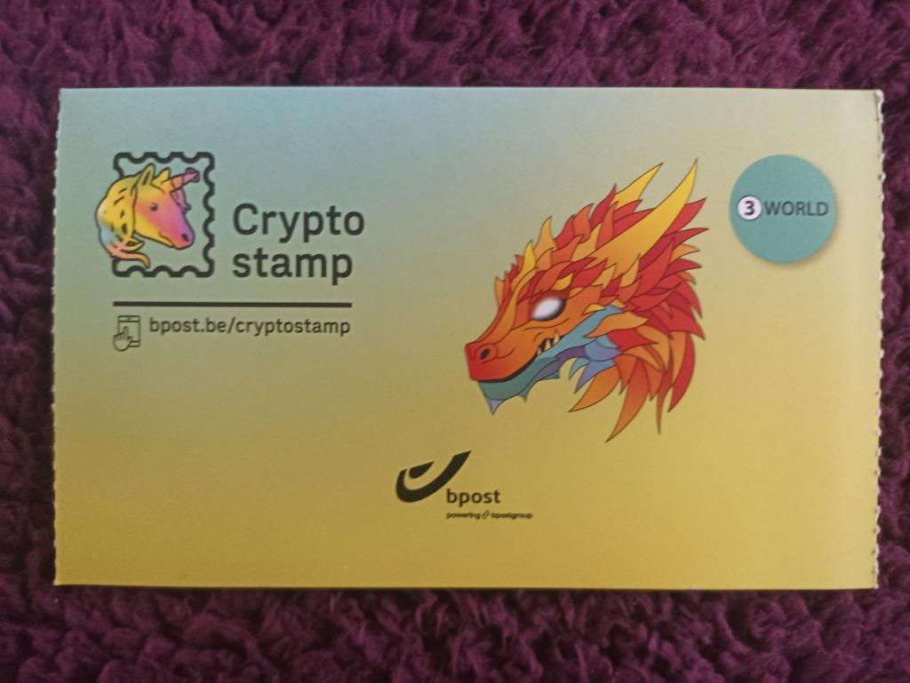 Crypto Stamp 2024 België Draak Zwart, Frankeerzegel, Ophalen of Verzenden, Postfris, Postfris