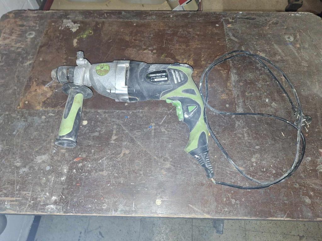Perceuse Constructor CTID1203K-BM-1200W, 600 watts ou plus, Enlèvement ou Envoi, Utilisé, Vitesse variable