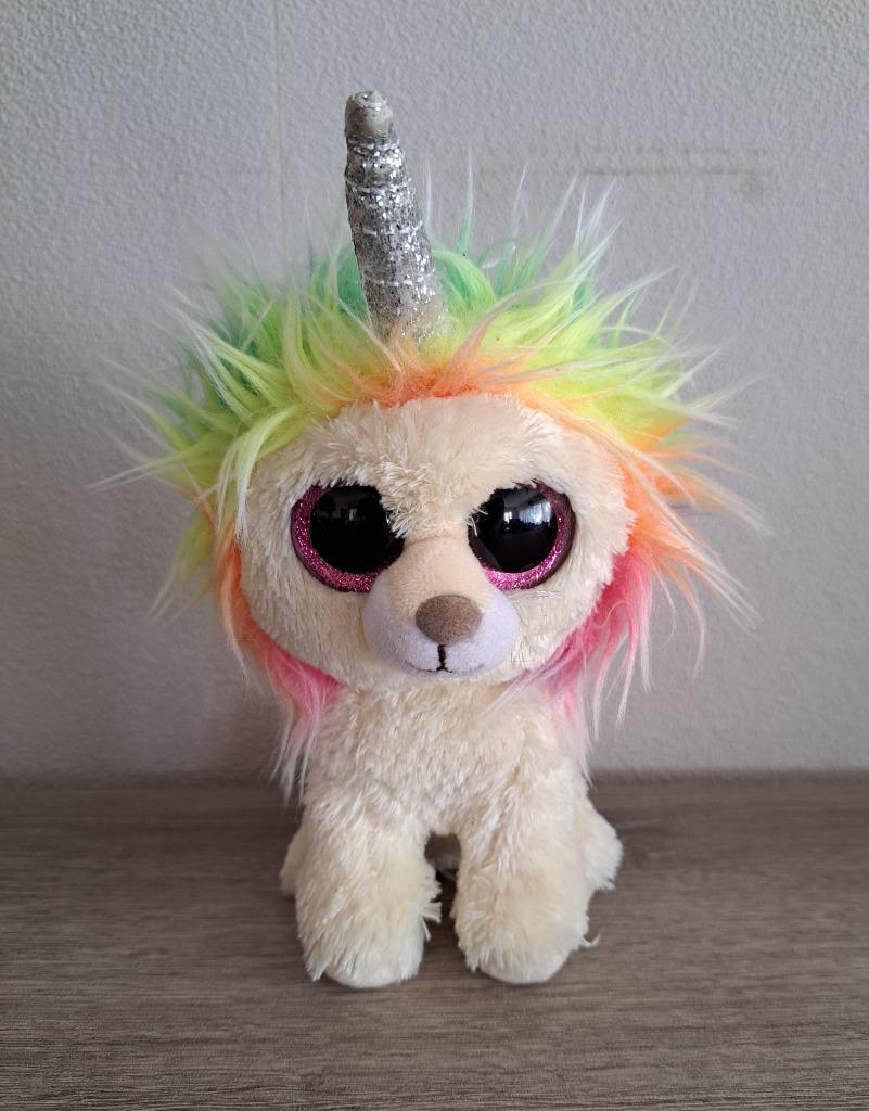 TY beanie boo knuffel leeuw 15cm, Kinderen en Baby's, Ophalen of Verzenden, Gebruikt, Overige typen