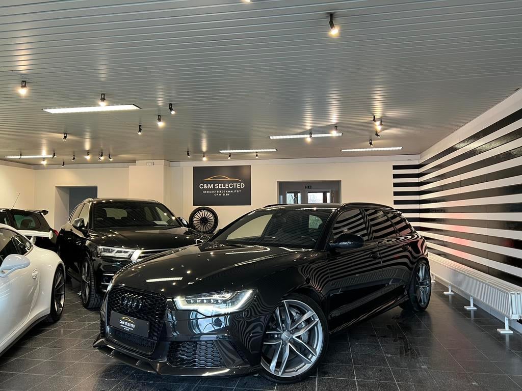 Audi RS6 Quattro 4.0TFSI–Ceramic-Carbon–NightVision–360Cam, Auto's, Audi, Bedrijf, Te koop, RS6, 360° camera, 4x4, ABS, Achteruitrijcamera