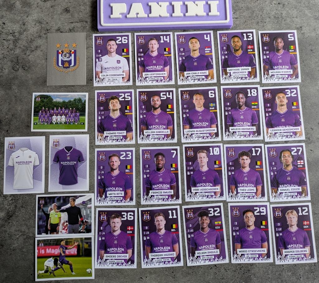 Panini ANDERLECHT set 25x 2024/2025 voetbal stickers, Verzenden, Nieuw