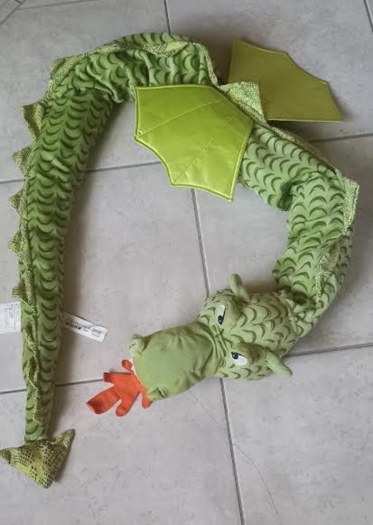 Knuffel draak groot  van 2 meter, Kinderen en Baby's, Speelgoed | Knuffels en Pluche, Ophalen of Verzenden, Gebruikt