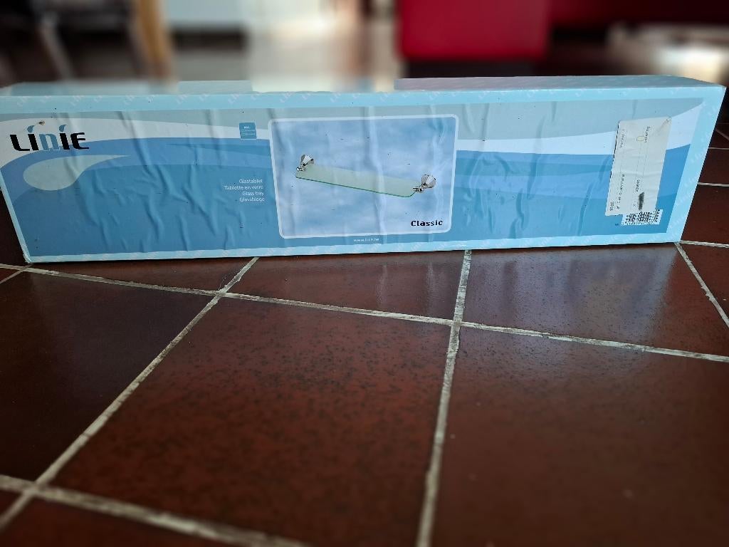 Glazen plank voor badkamer - NIEUW, Ophalen, Nieuw, Wastafelkast