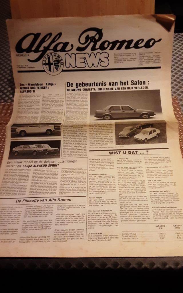 Alfa romeo krant, Livres, Enlèvement ou Envoi, Alfa Romeo
