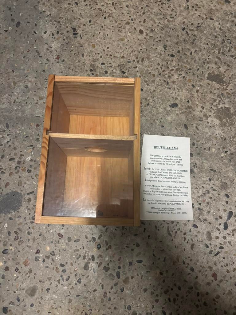 caisse en bois avec Notice Armagnac Veuve Goudoulin tres bon, Collections, Vins, Utilisé, Autres types, France, Enlèvement ou Envoi