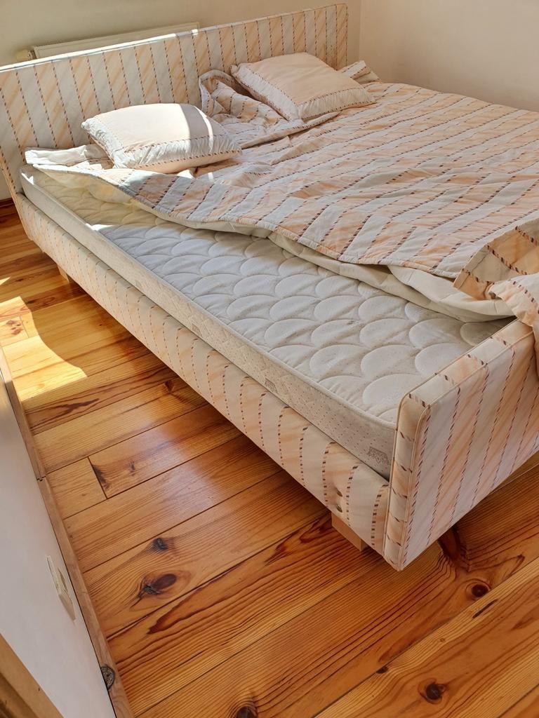2 persbed 180cm Auping boxsprings bezorging pos.delivery 047, Ophalen, Zo goed als nieuw