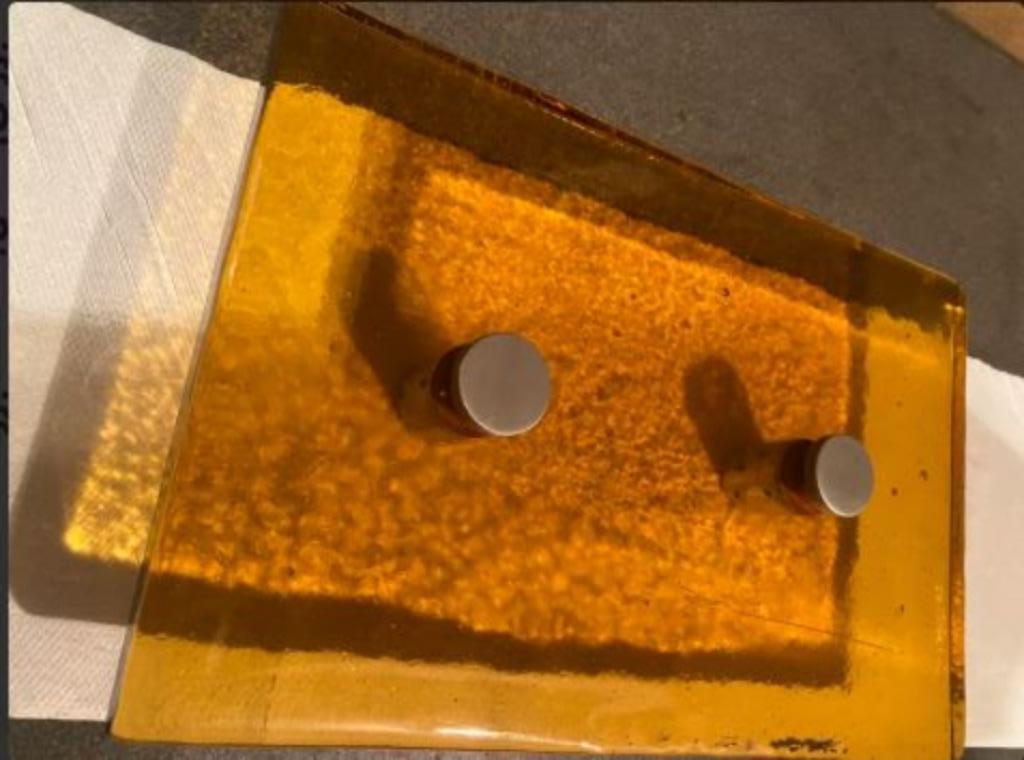 vintage deurgreep xl design glas mid-century, Ophalen, Huis en Inrichting