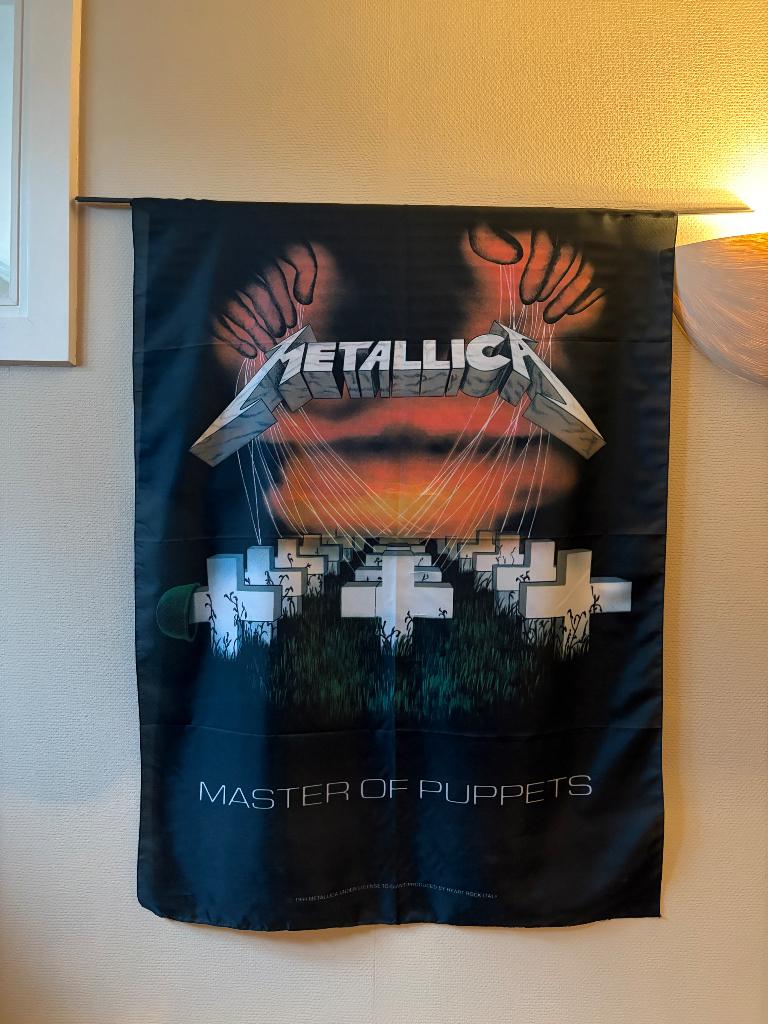 Metallica vlag, Cd's en Dvd's, Ophalen, Zo goed als nieuw