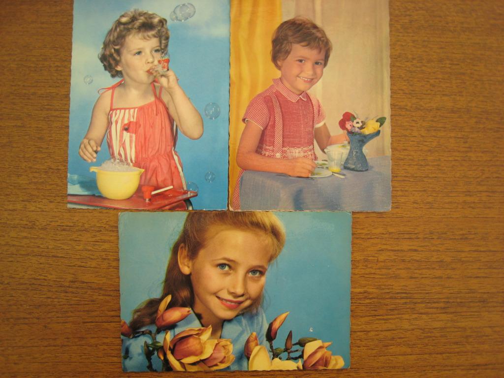 lot de cartes postales anciennes, Envoi, 1960 à 1980, Non affranchie