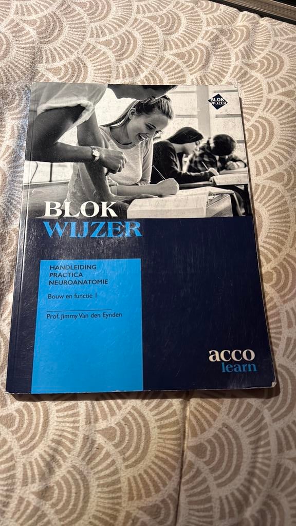 Blokwijzer: handleiding practica neuroanatomie, Ophalen of Verzenden