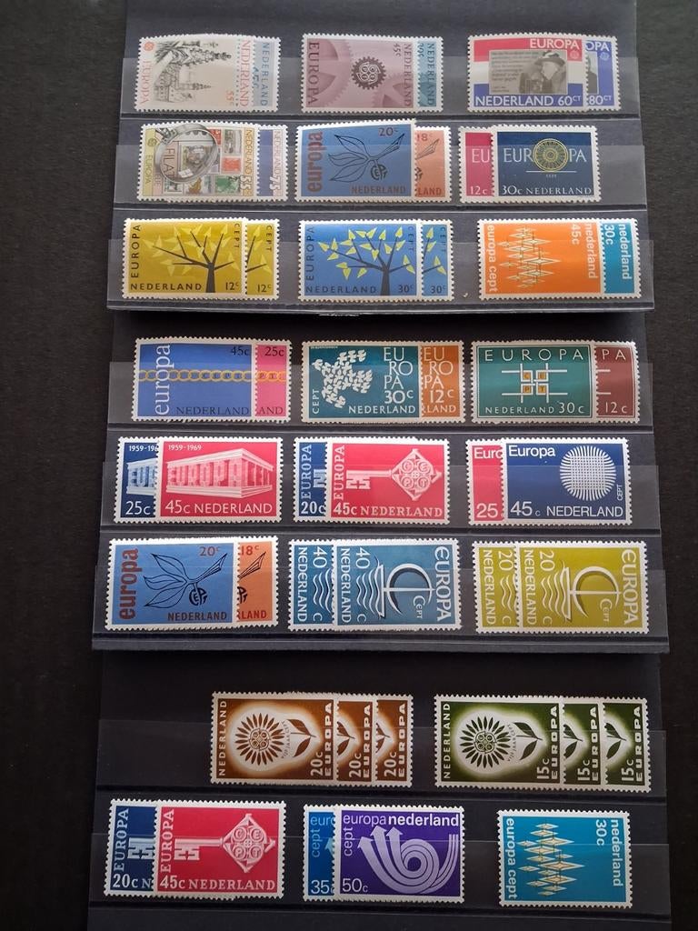 Nederland: Europazegels in Guldens,  postfris, Verzenden, Na 1940, Postfris
