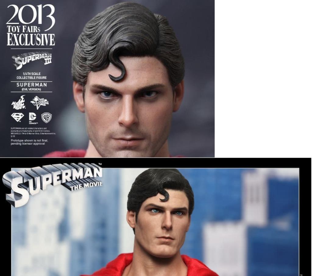 Hot Toys Superman Christopher Reeve+Evil Superman MMS152/207, Collections, Statues & Figurines, Neuf, Humain, Enlèvement