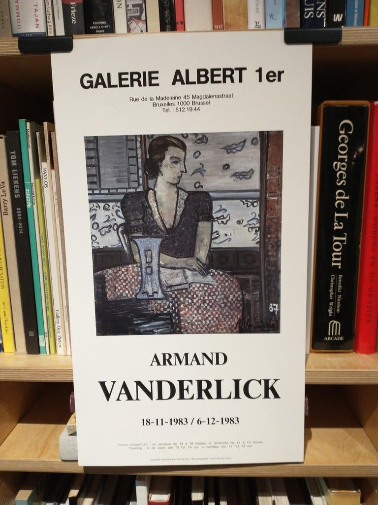 Armand Vanderlick Galerie Albert 1er, Brussel 1983 affiche, Enlèvement ou Envoi, Comme neuf