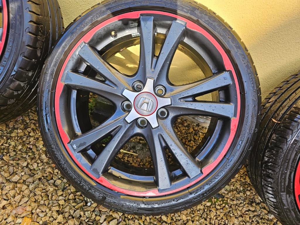 Jantes Alu de 19, 5x114,3 avec pneus été, Enlèvement ou Envoi, Pneus été, Pneu(s)