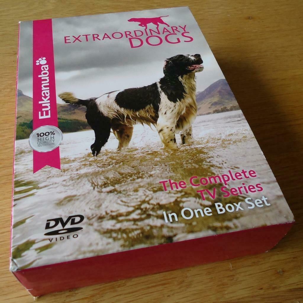 Te koop de originele DVD-box "Eukanuba Extraordinary Dogs"., Alle leeftijden, Boxset, Ophalen of Verzenden, Zo goed als nieuw