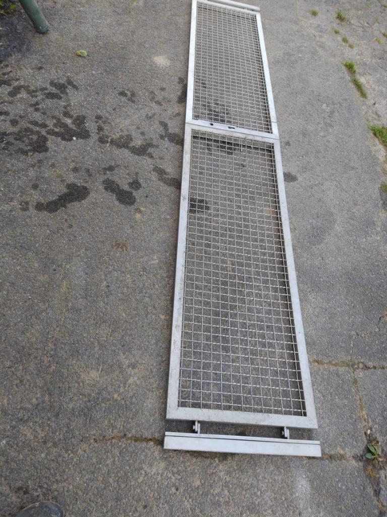 2delig hekken in inox, Enlèvement, Utilisé, Autres matériaux, Clôture en treillis métallique