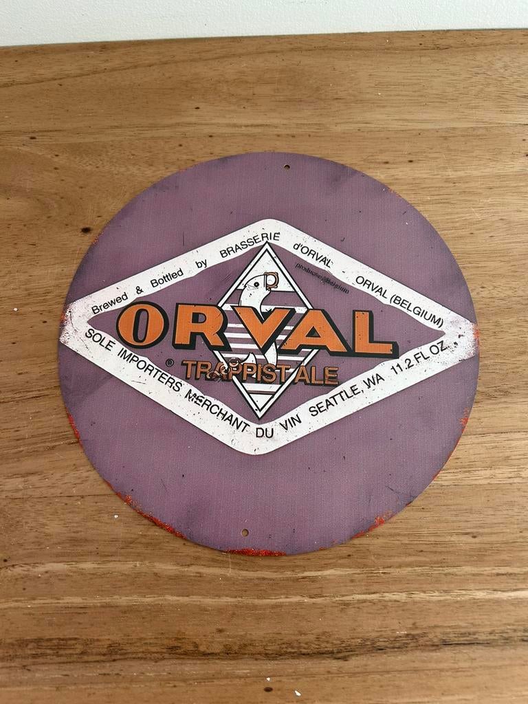 Plaque en métal Orval, Enlèvement ou Envoi