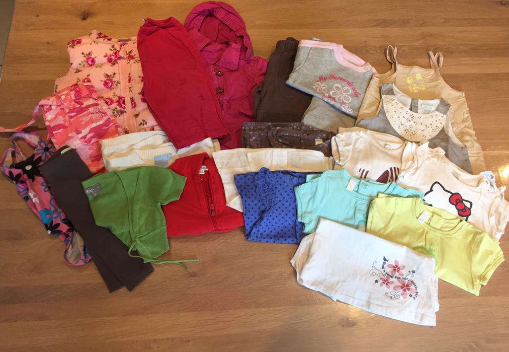 Lot de 21 vêtements fille taille 74, Utilisé, Fille