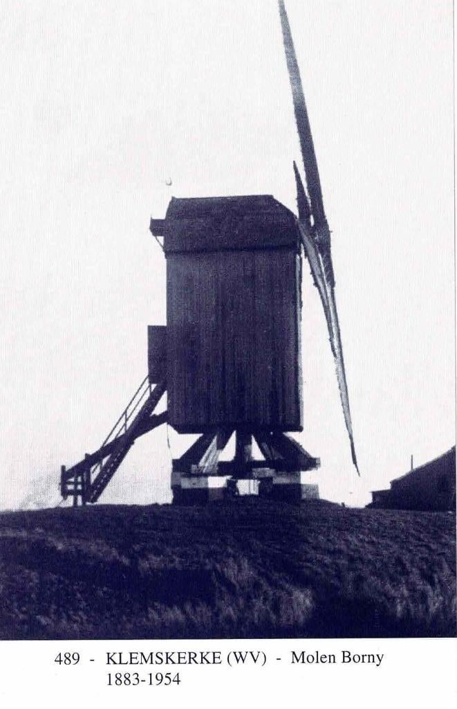 Klemskerke - Molen Borny, Ophalen of Verzenden, 1980 tot heden, Ongelopen, West-Vlaanderen