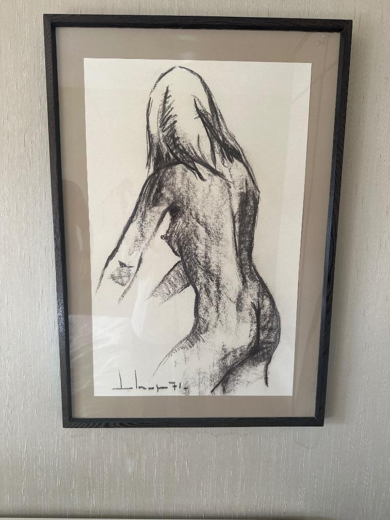 Houtskool tekening, Ophalen