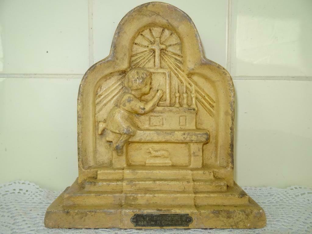 Statue antique 1941 statue autel statue Sainte communion, Enlèvement ou Envoi