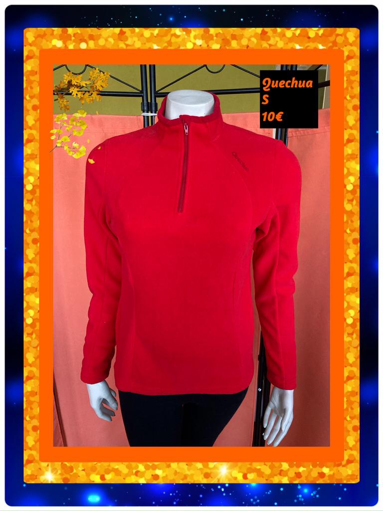 Fleece trui dames 36. Quechua, Kleding | Dames, Truien en Vesten, Ophalen of Verzenden, Zo goed als nieuw, Quechua, Maat 36 (S)