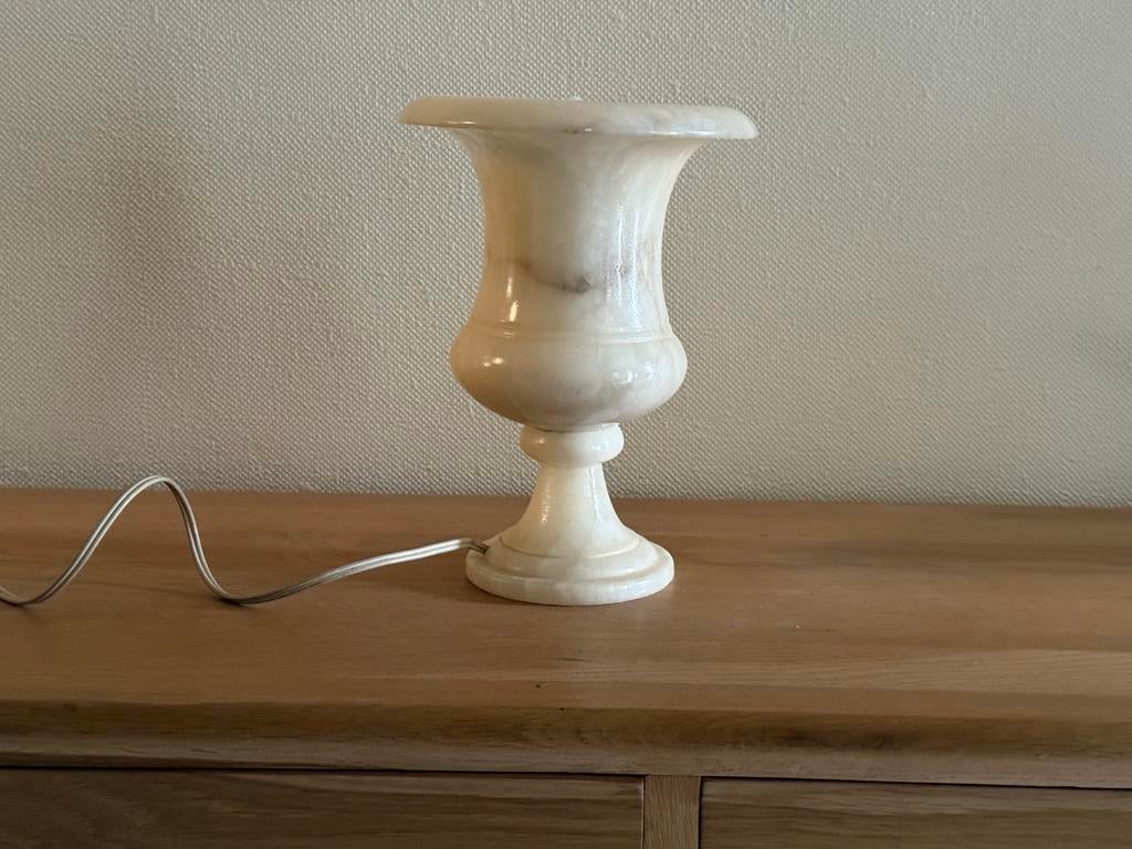 Albasten vloerlamp, Huis en Inrichting, Ophalen, Gebruikt